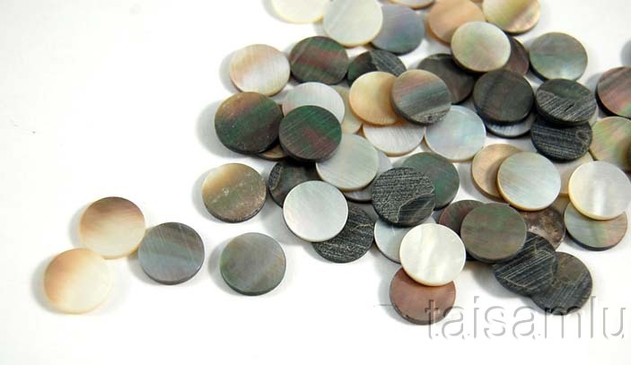 Black Abalone Inlay Material-30 pieces Dots 10mm VB-10