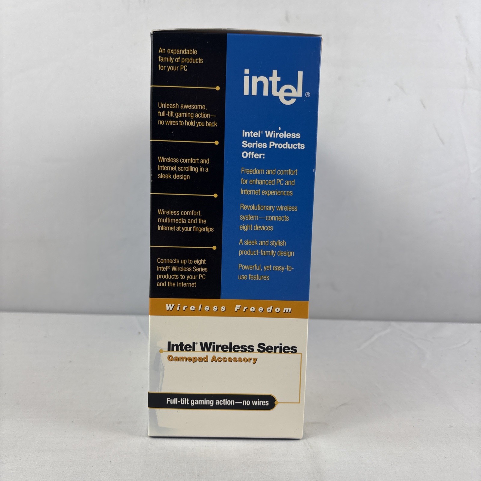 Intel Wireless Series Gamepad Accessory NEW In Box Bigbox PC Windows Vintage