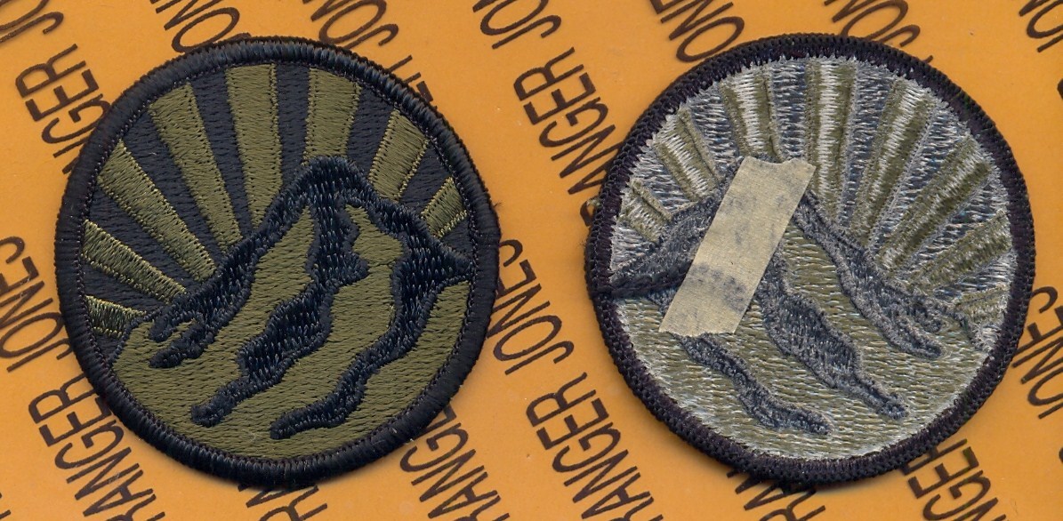 US Army Montana National Guard ARNG OD Green & Black patch m/e