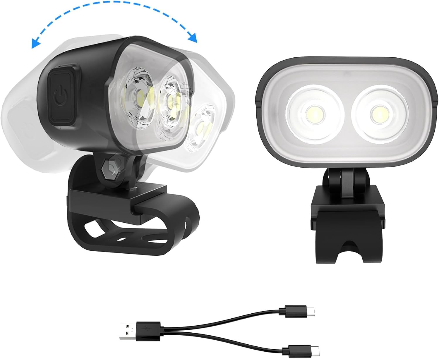 2 Rechargeable Headlights for Croc CharmsRechargeable Flashlight At