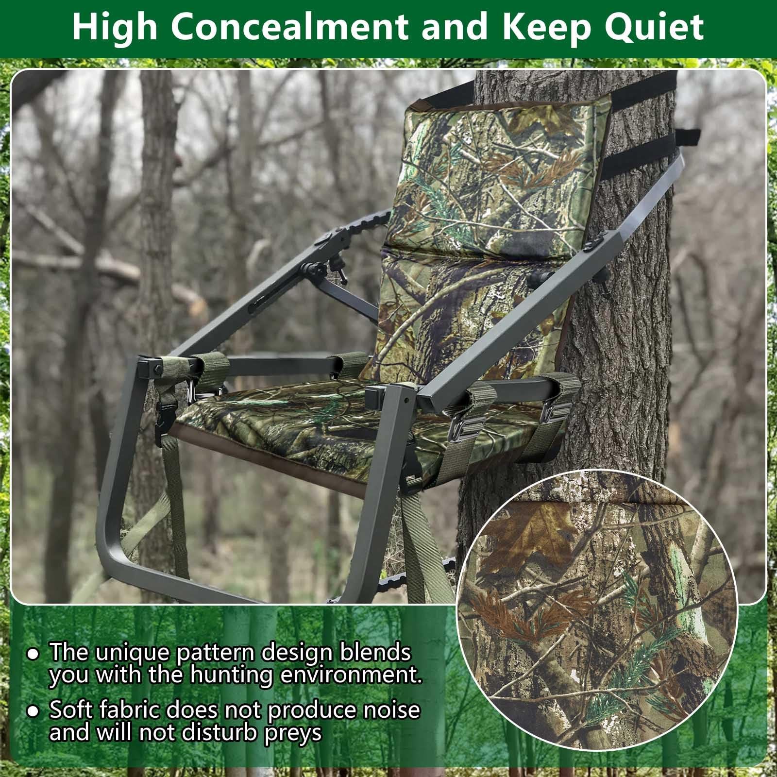 Adjustable Hunting Tree Stand Seat Replacement for Climber Deer Stands