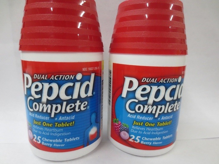 (2)Pepcid Complete Dual Action 10mg Berry Flavor 50 Tab total EXP 1/2028