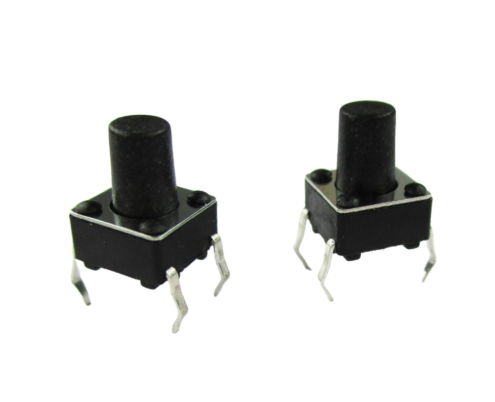 25/50pcs SPST Momentary Tactile Pushbutton Switches, 6x6x8mm 4 Pin Normally Open