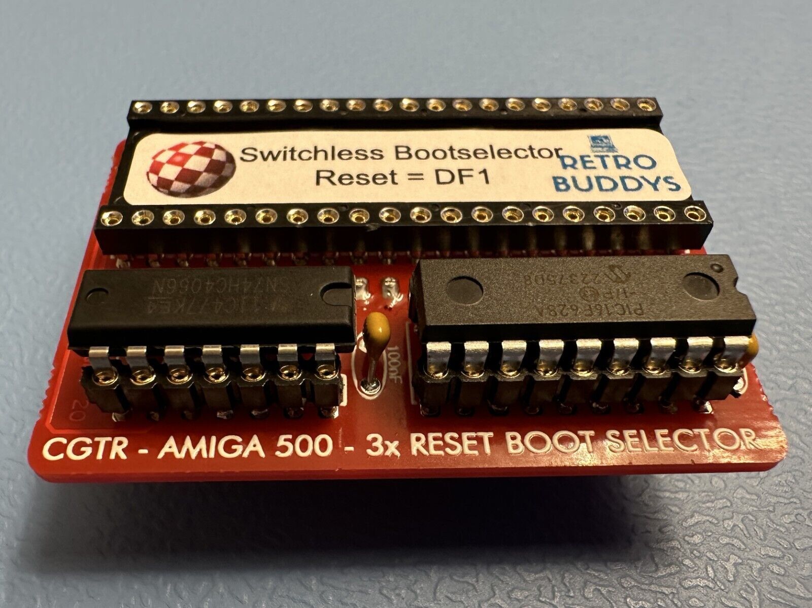 Amiga boot selector DF0 / DF1 without switch! DF1 Version