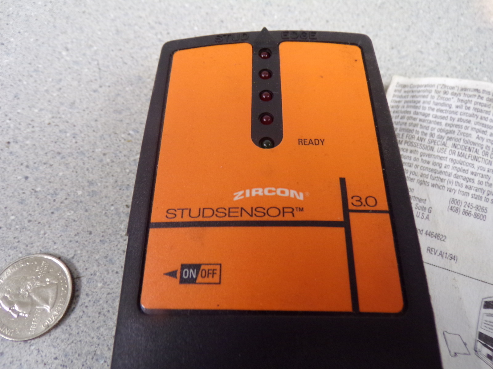 Zircon 53250 Studsensor 3.0 *FREE SHIPPING*