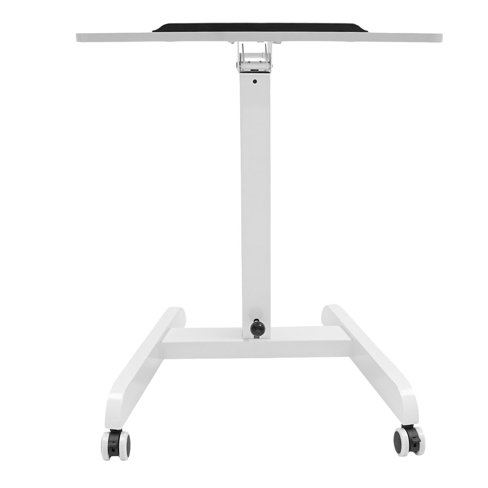 Mobile Adjustable Height Standing Desk with Tilt Top & Rolling Wheels