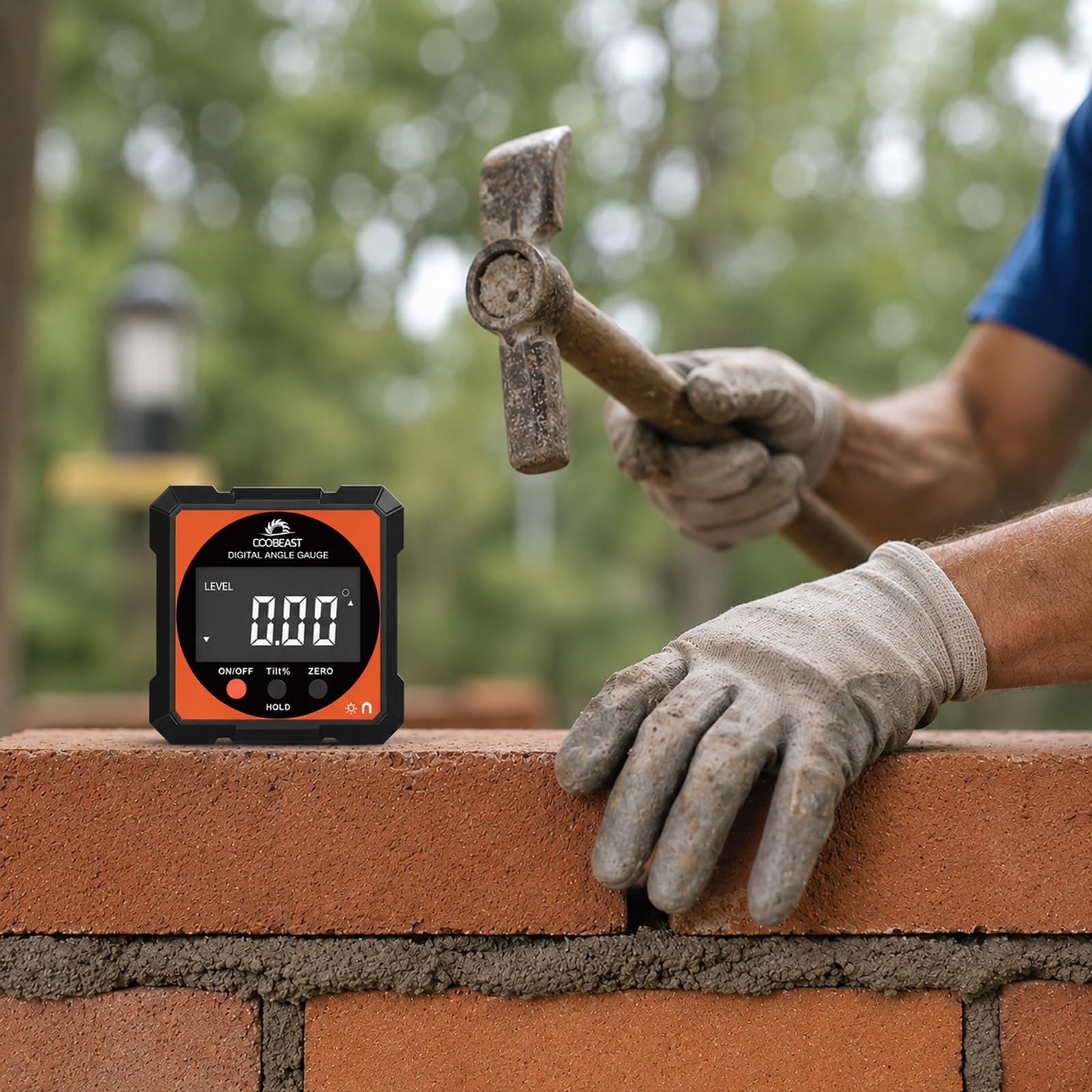 Compact Digital Level Angle Finder with Magnetic Base | Backlit Inclinometer Pro