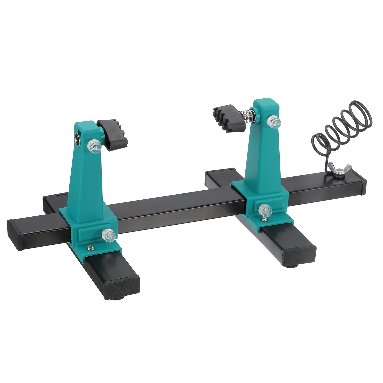 Adjustable PCB Circuit Board Holder 360° Degree Rotation Tool, 6.5x11.8", Green