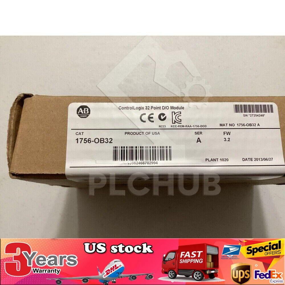 New Sealed AB 1756-OB32 SER A ControlLogix 32 Point DO Module 1756-OB32 USA