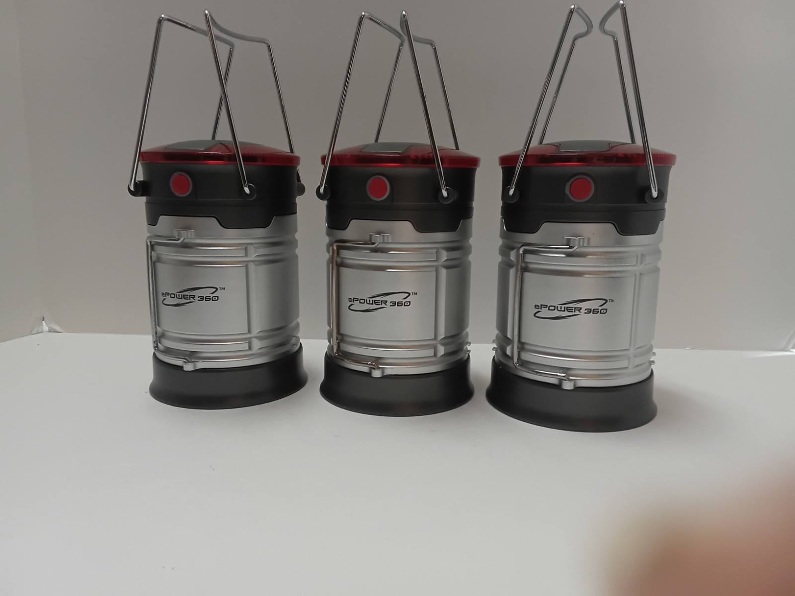 Lot of 3 ePower 360 Light Capsule Lantern,Emergency Light, EUC