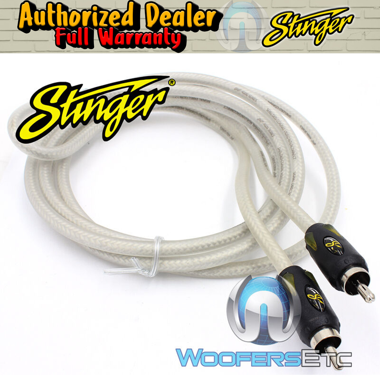 STINGER SI483 3 FT FEET 4000 VIDEO COMPOSITE CABLE CORD WIRE ADAPTER PLUG NEW