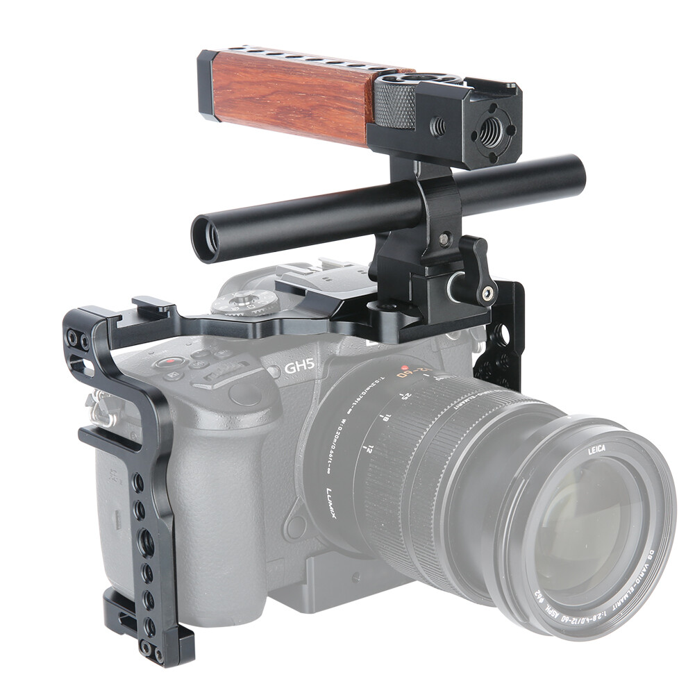 NICEYRIG GH5 Camera Cage with Nato Handgrip / Nato Rail for Panasonic Lumix GH5S