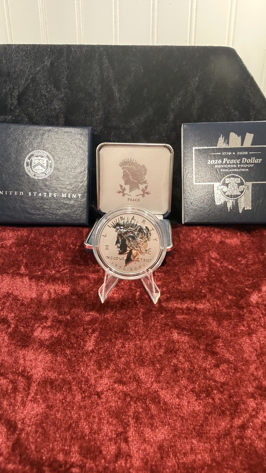 2026-P Peace Silver Dollar Reverse Proof US Coin.