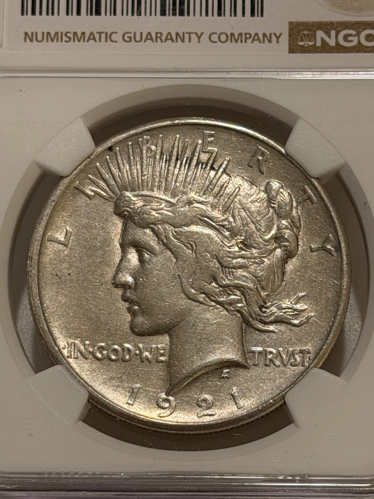 1921 Peace Silver Dollar NGC AU Details Key Date Peace