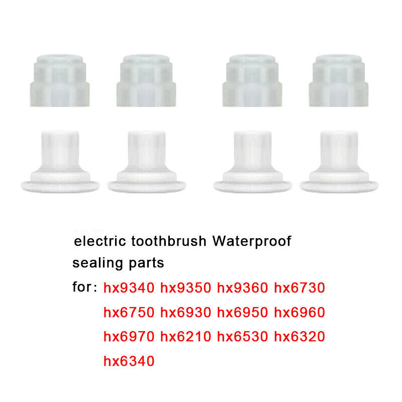 4* Electric Toothbrush Waterproof Sealing Parts For Philip HX6730 HX6930 HX9350