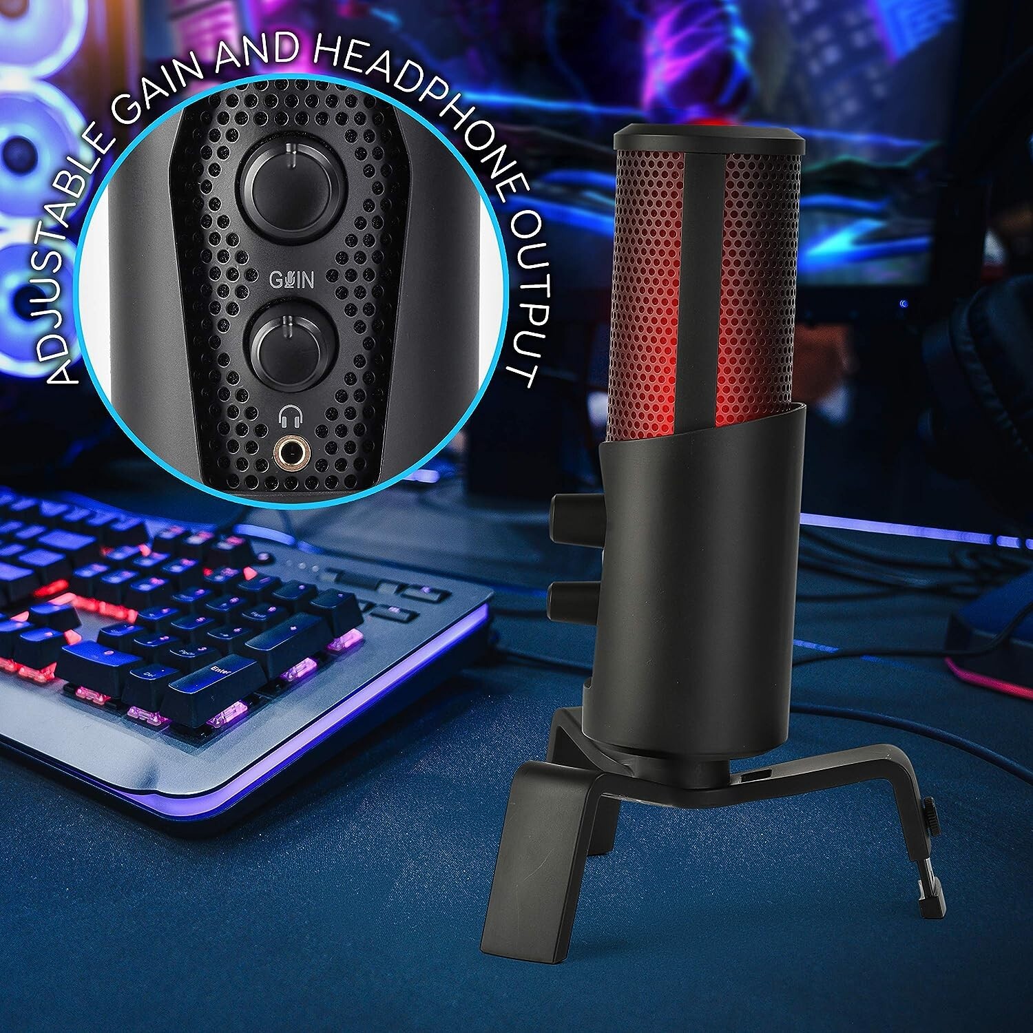Pyle USB Computer Desktop Microphone 4 Polar Patterns & Pro Audio Recording Mic