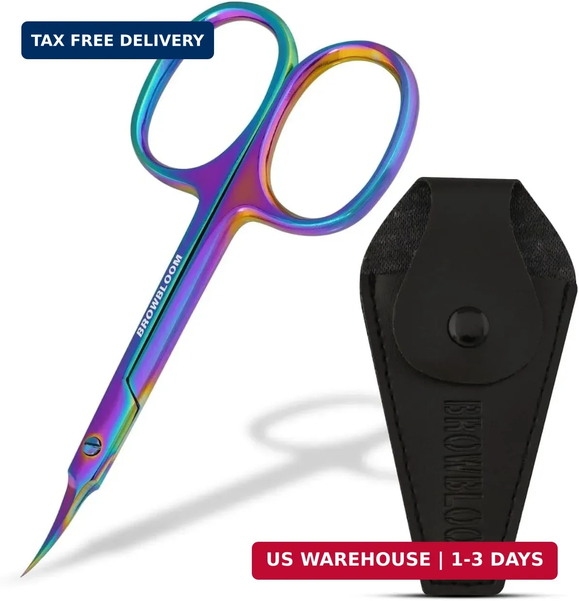 Precision Cuticle Scissors for Manicure, Pedicure, Eyebrow, and Eyelash Grooming