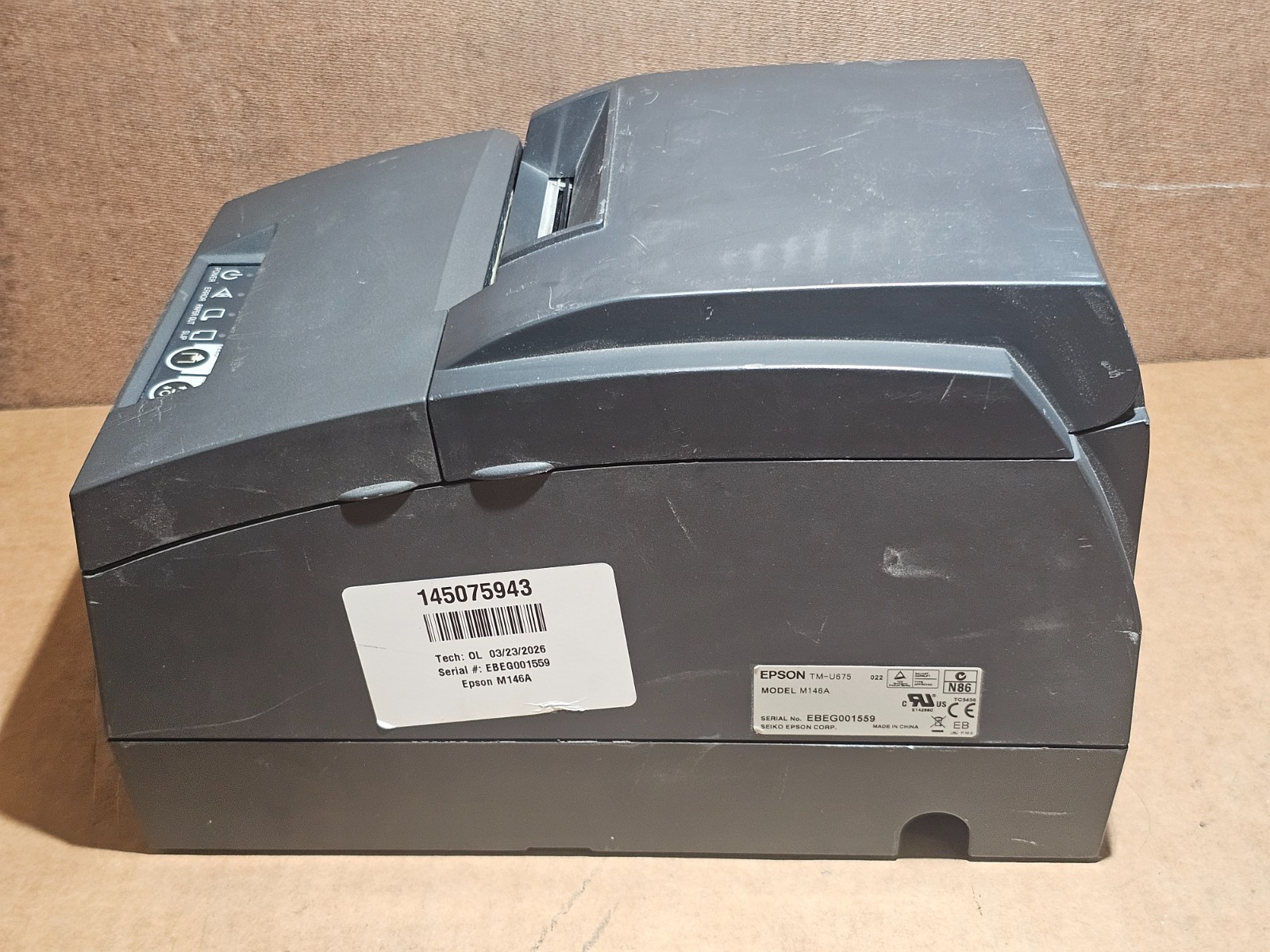 Epson TM-U675 M146A POS Receipt Printer USB