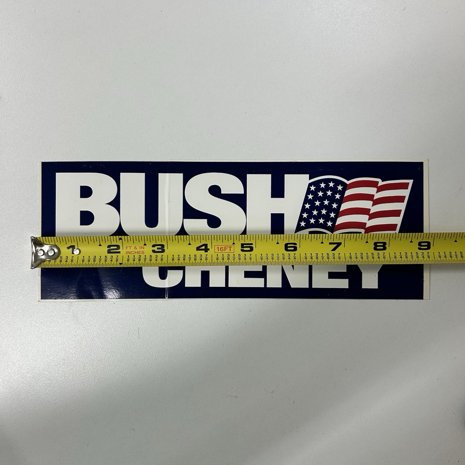 2000 George Bush Dick Cheney Presidential Campaign Bumper Sticker USA Political