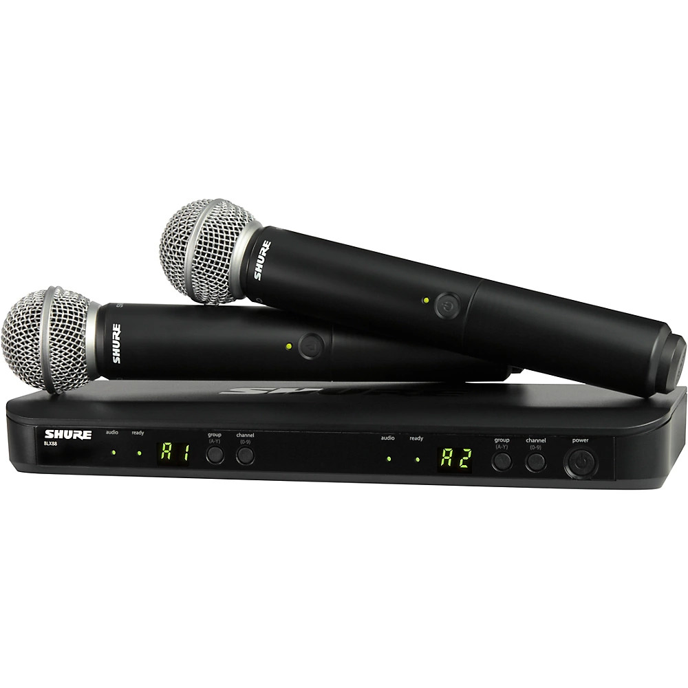 Shure BLX288/SM58 Wireless Dual Vocal System with two SM58 Transmitters Band H11