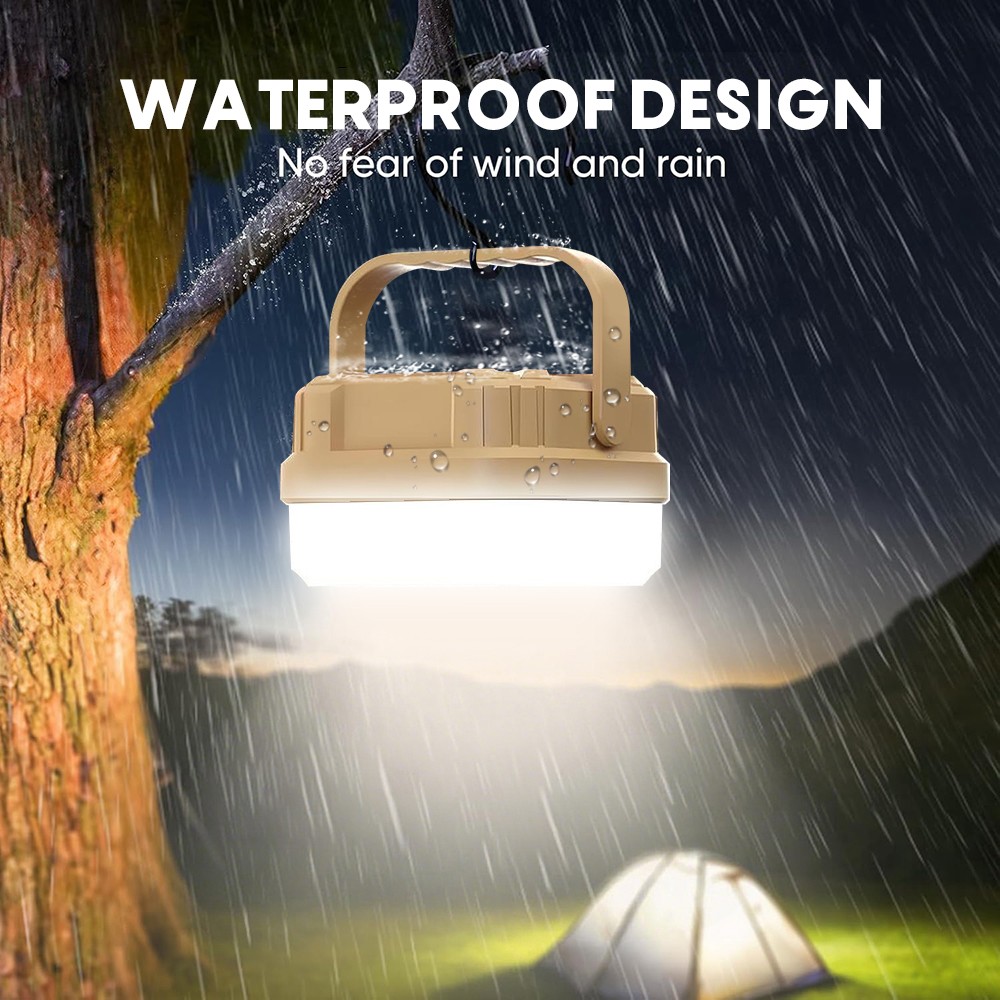 1-4Pack Camping Lantern LED Camping Tent Light Rechargeable Flashlight Portable