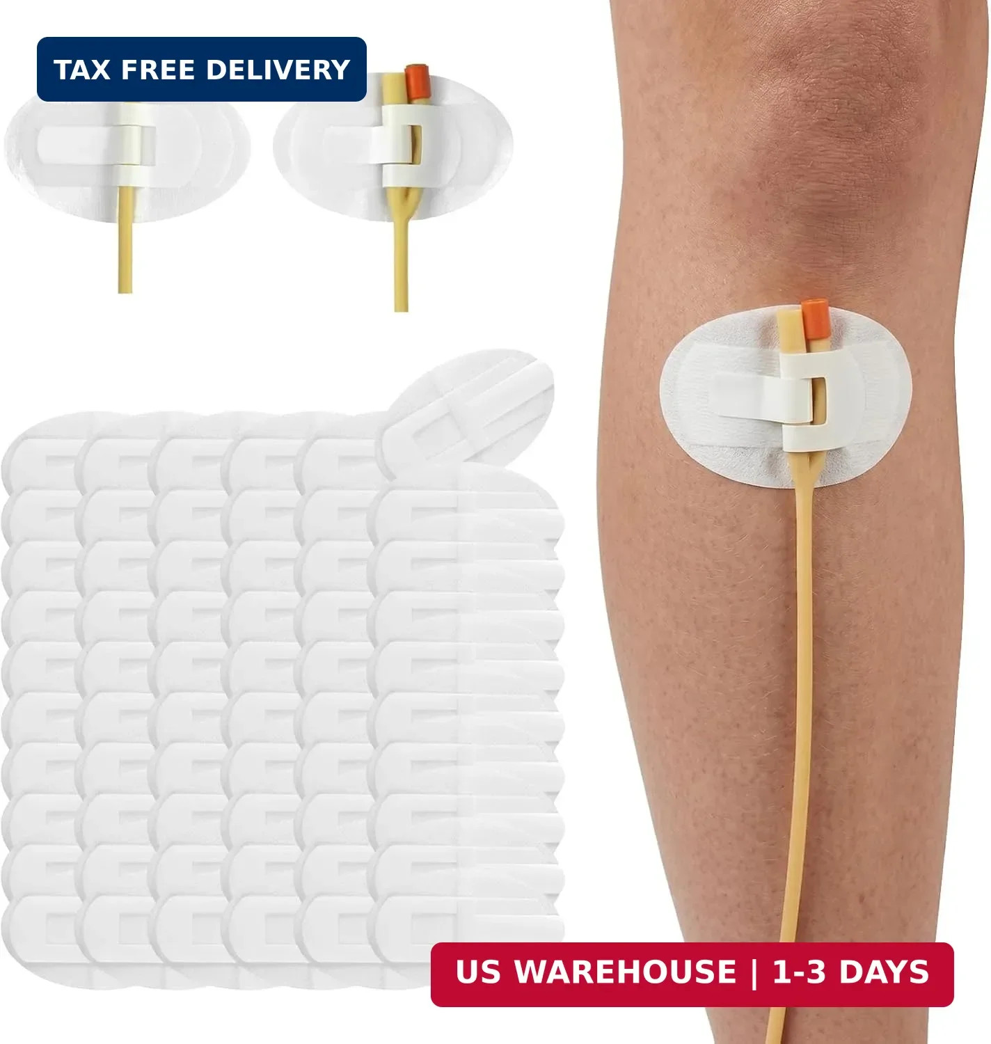 Catheter Stabilization Device, Catheter Securement Device with Extra-Large Self-