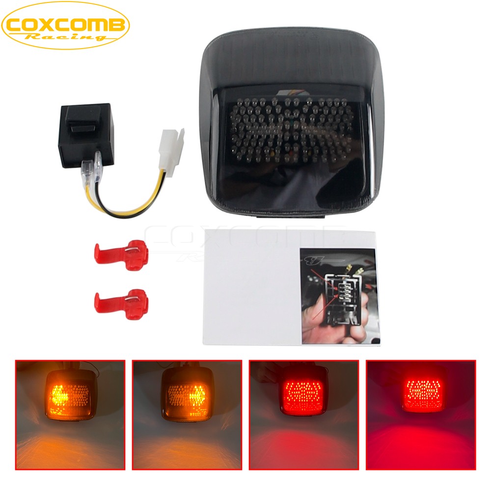For Harley Deuce V-Rod LED Tail Light Rear Lamp +Turn Signal Taillight 2002-2011