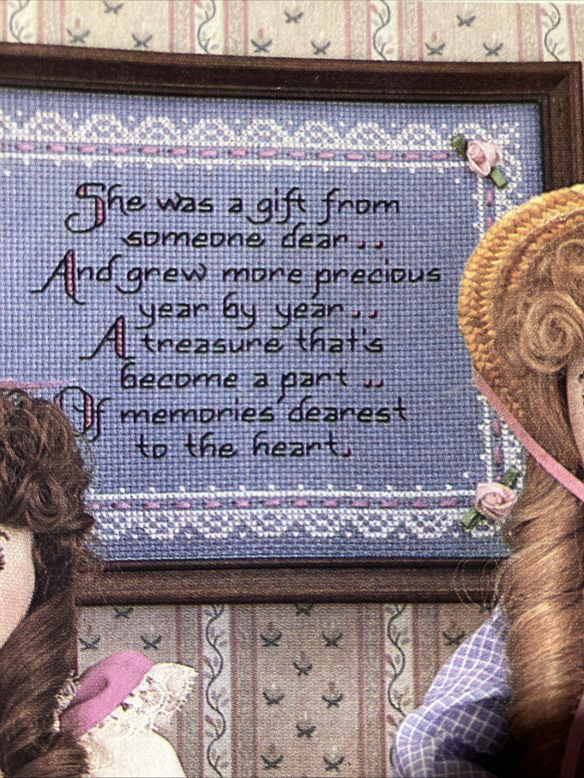 Doll Face and Sampler Counted Crosstitch Pattern