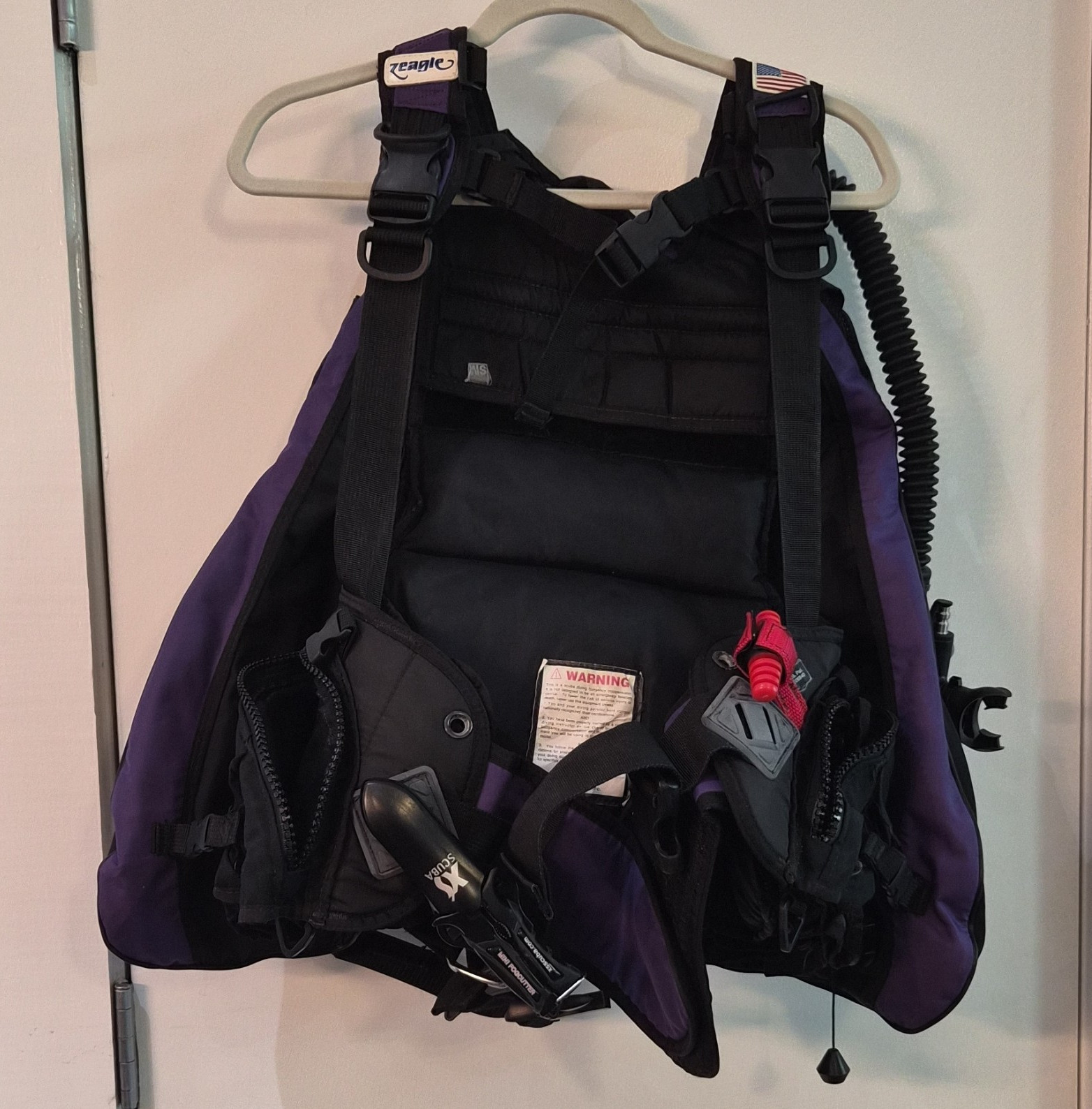 Zeagle Stiletto Scuba Diving BCD Buoyancy Compensator w/ Atomic SS1 and Knife