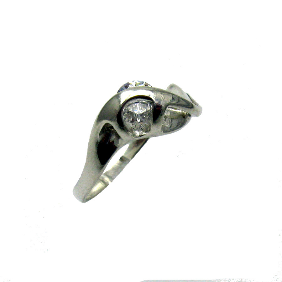 Stylish Sterling Silver Ring Genuine Solid Hallmarked 925 With Rolling CZ