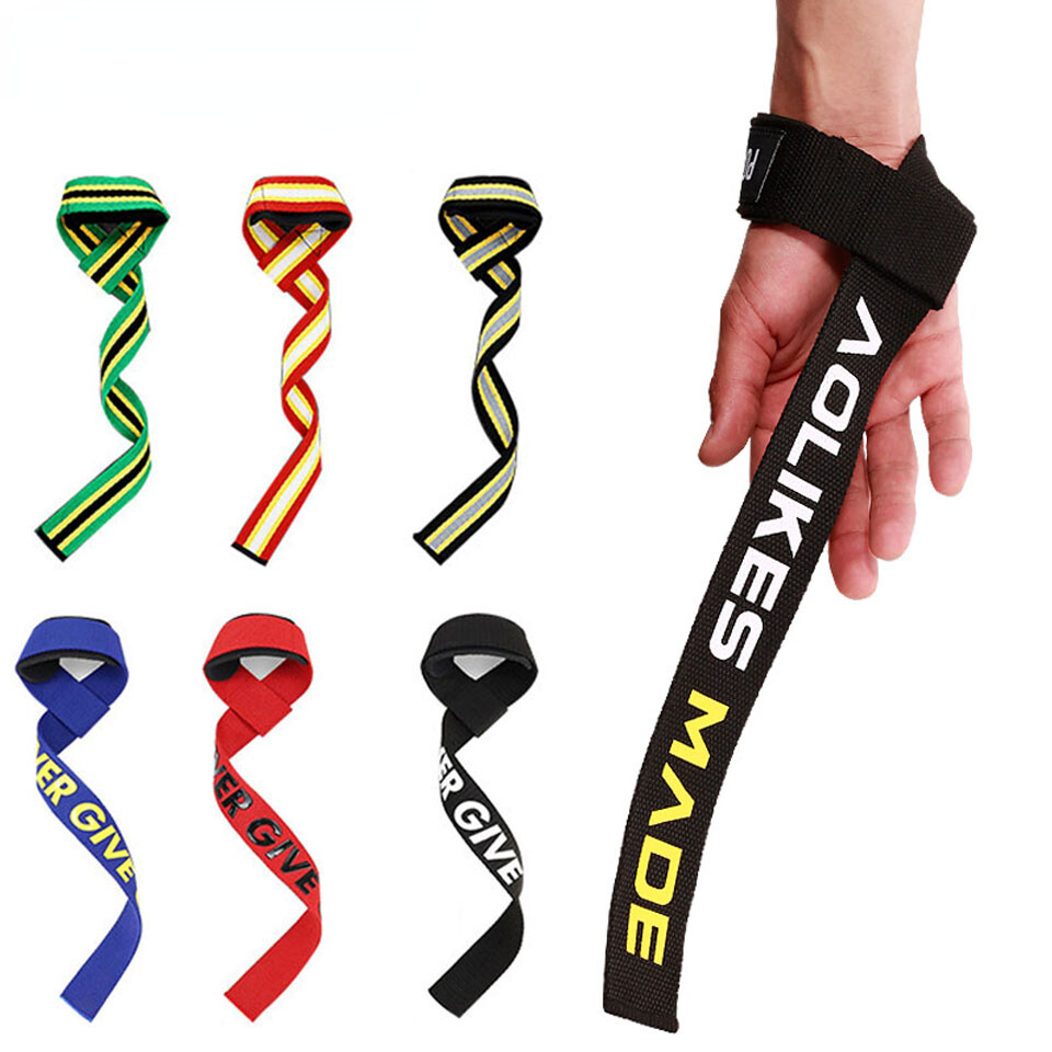 Weight Lifting Wrist Straps Fitness Training Gym Straps with Non Slip Gel Grip