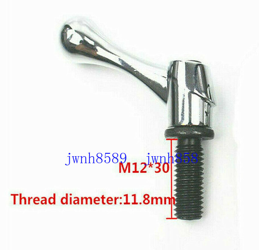 3PCS Bridgeport Part Head Milling Machine Table Lock Bolt Handle M12 Thread Mill