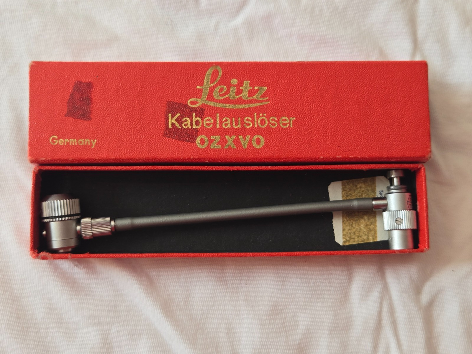 Original Leitz Leica OZXVO (16493) Coupling Shutter Release Cable Visoflex w/Box
