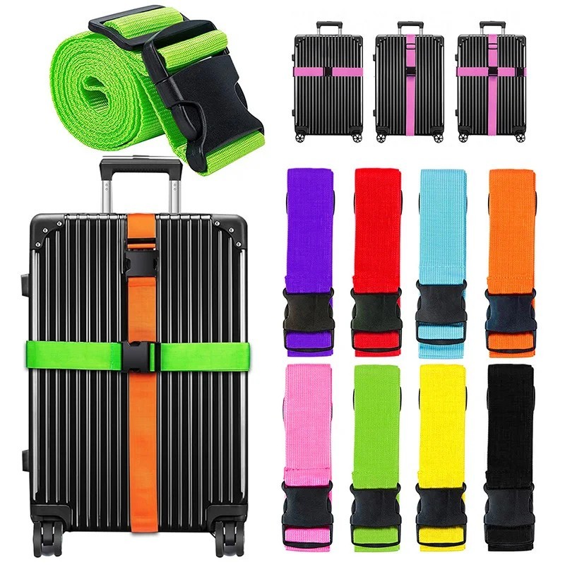 Adjustable Strong Extra Safety Travel Suitcase Luggage Baggage Straps Tie Belt