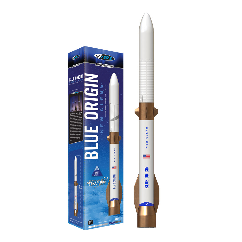 Estes Flying Model Rocket Kit Boxes Pro Blue Origin New Glenn  EST 9735