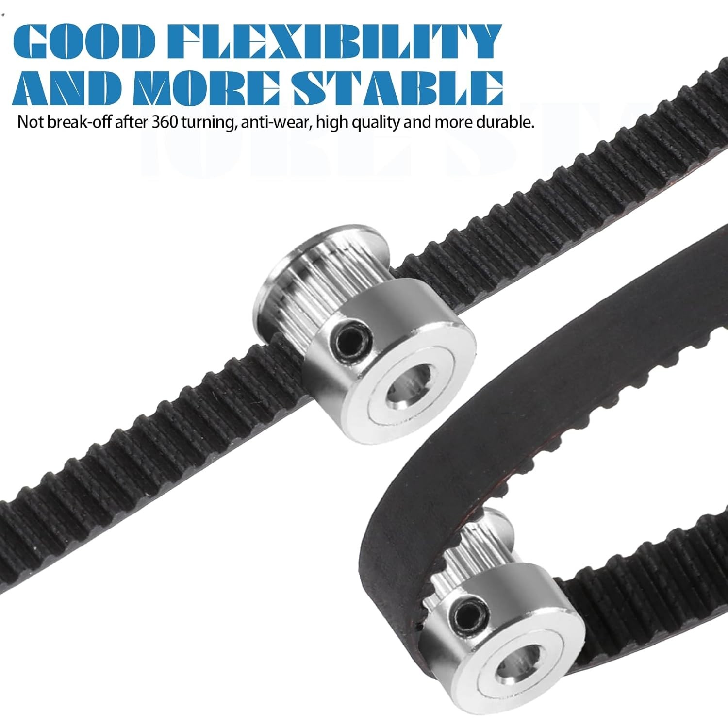 Precision-engineered GT2 Timing Belts Set – 8 Sizes for 3D Printing Excellence