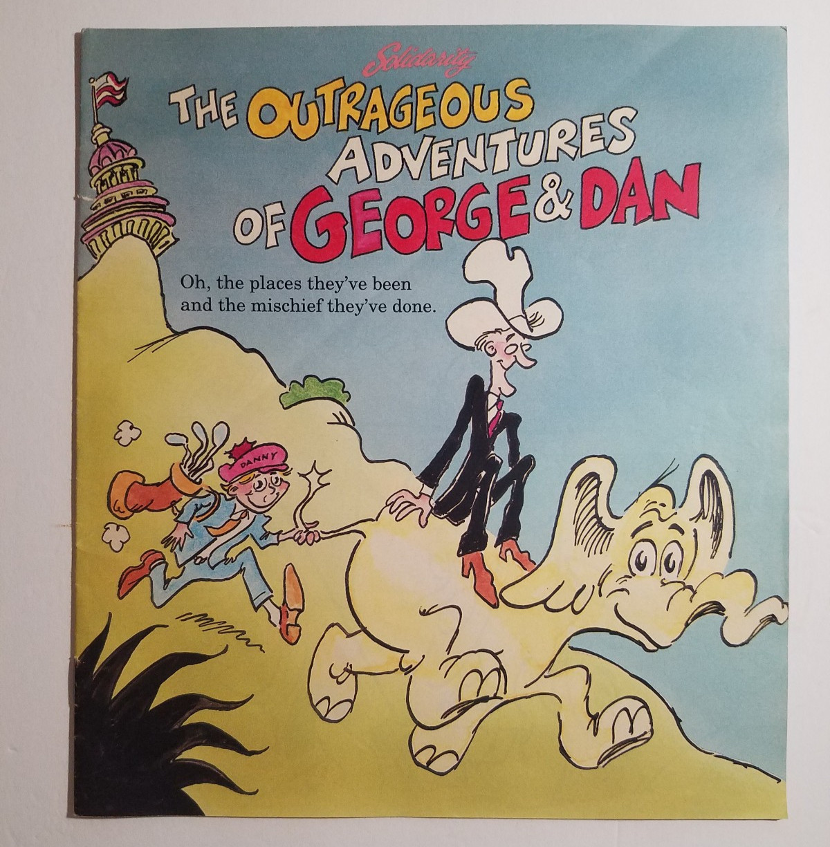 The Outrageous Adventures of George & Dan, Bush Quayle Dr Seuss Like Booklet