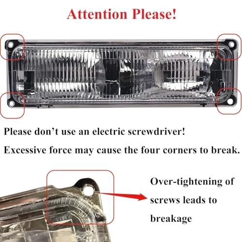 Headlight Assembly with Bumper Lights 4pcs Headlights W/ Bumper Lights