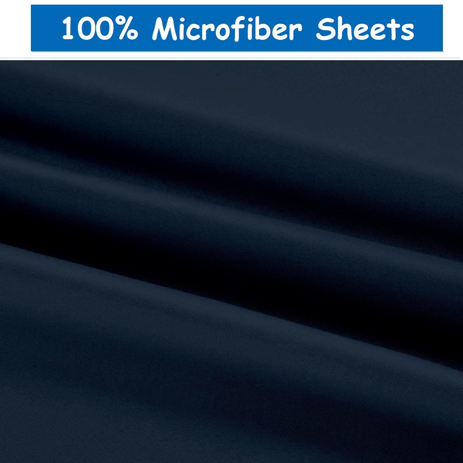 King/California King Waterbed Sheets, 4 Piece Attached Sheet Set, Fits 18 Inc...