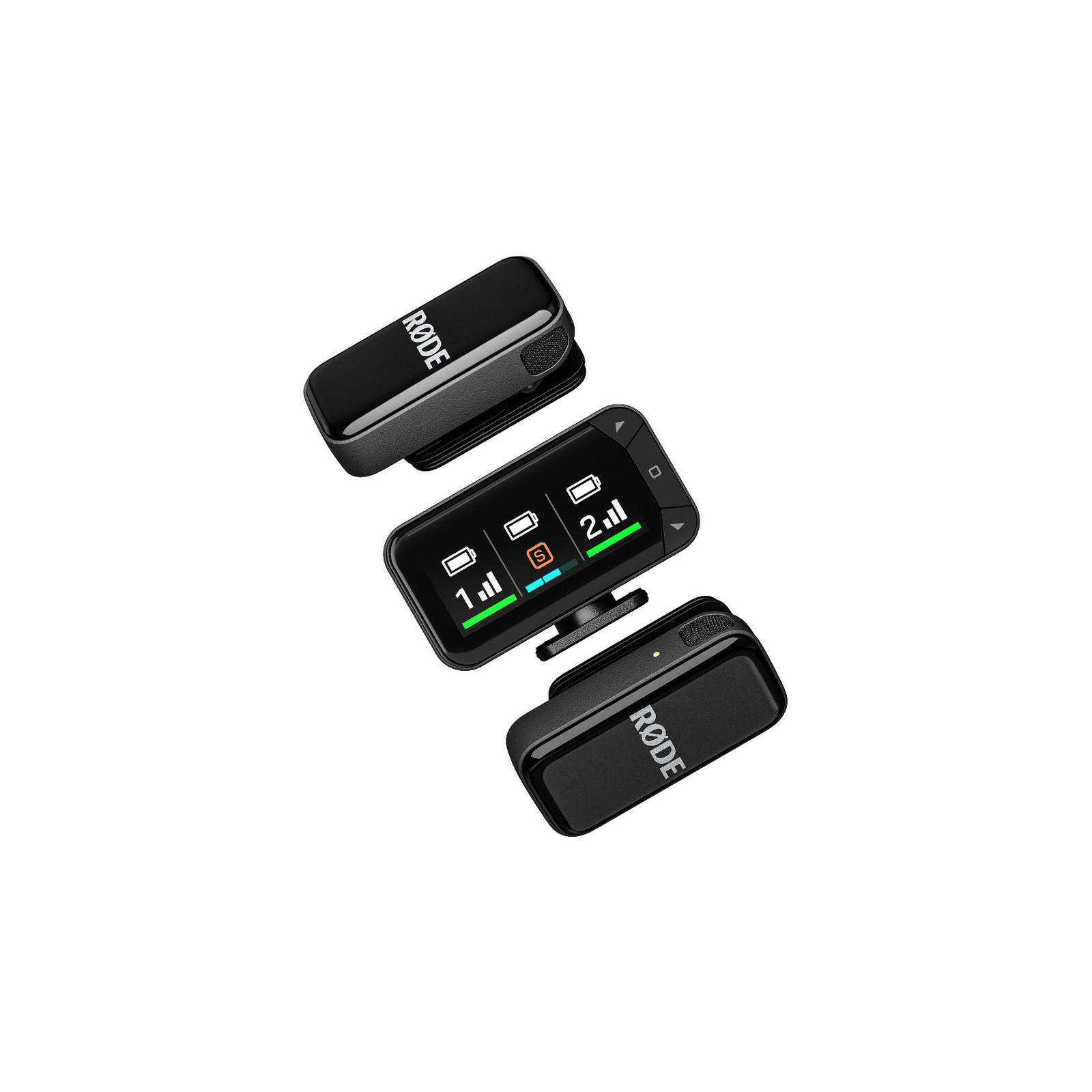 RDE Wireless Micro Camera Kit with Dual Clip-On Mics and Charging Case