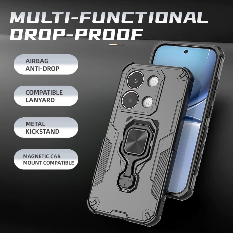 For Xiaomi Poco X8 Pro Max, Shockproof Hybrid Armor KickStand Phone Case Cover