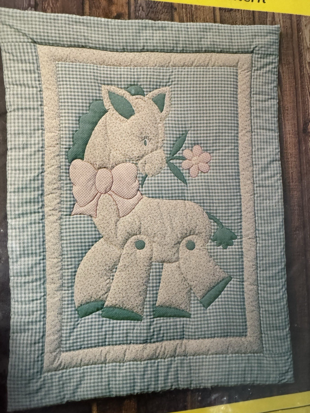 Juke's Creations Appliqué Leslie PONY Crib/Quilt Pattern 44"x60" Uncut NEW 1981
