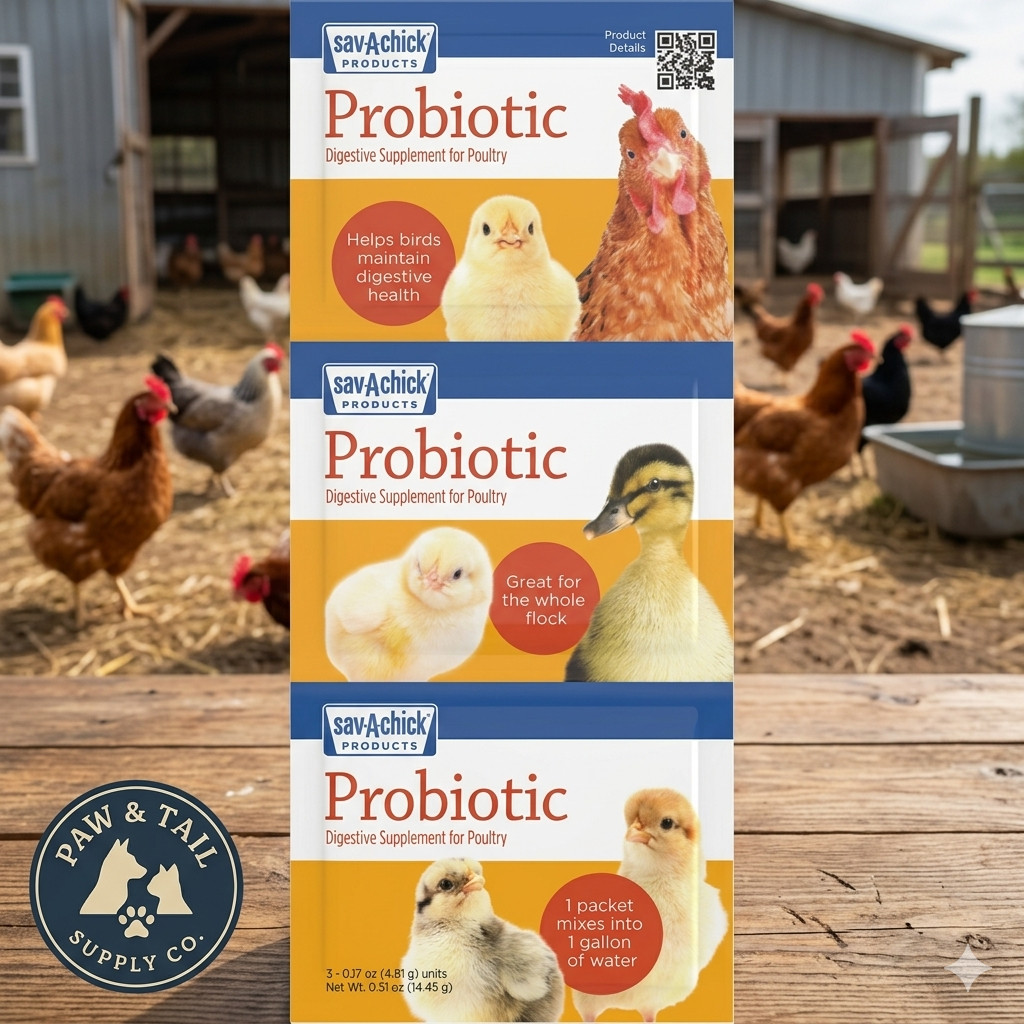 Sav-A-Chick  Probiotic Digestive Health Supplement For Poultry 3PK