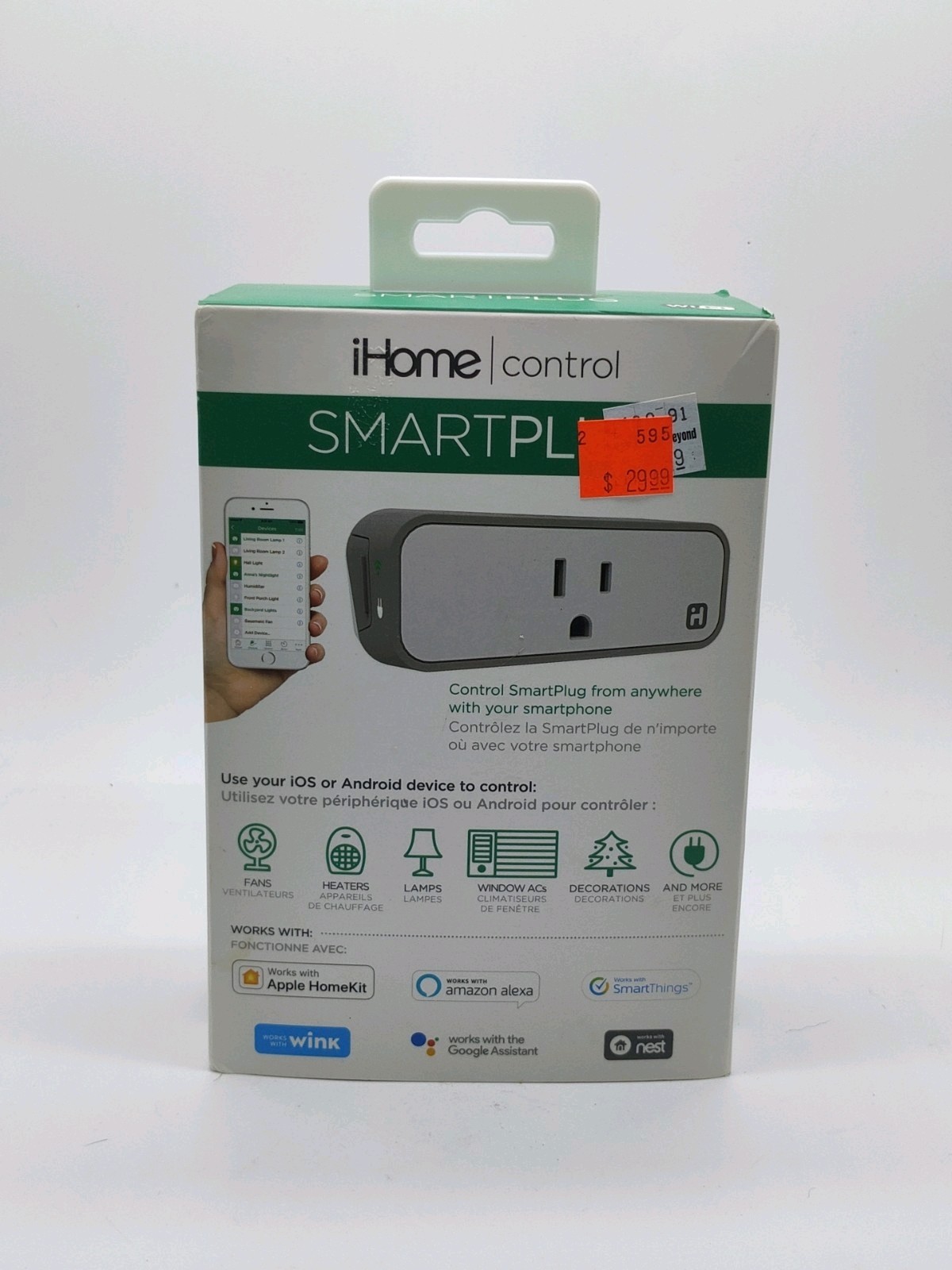 iHome ISP6 Wifi Smartplug Home Bedroom String Light IOS HomeKit APP Control NEW