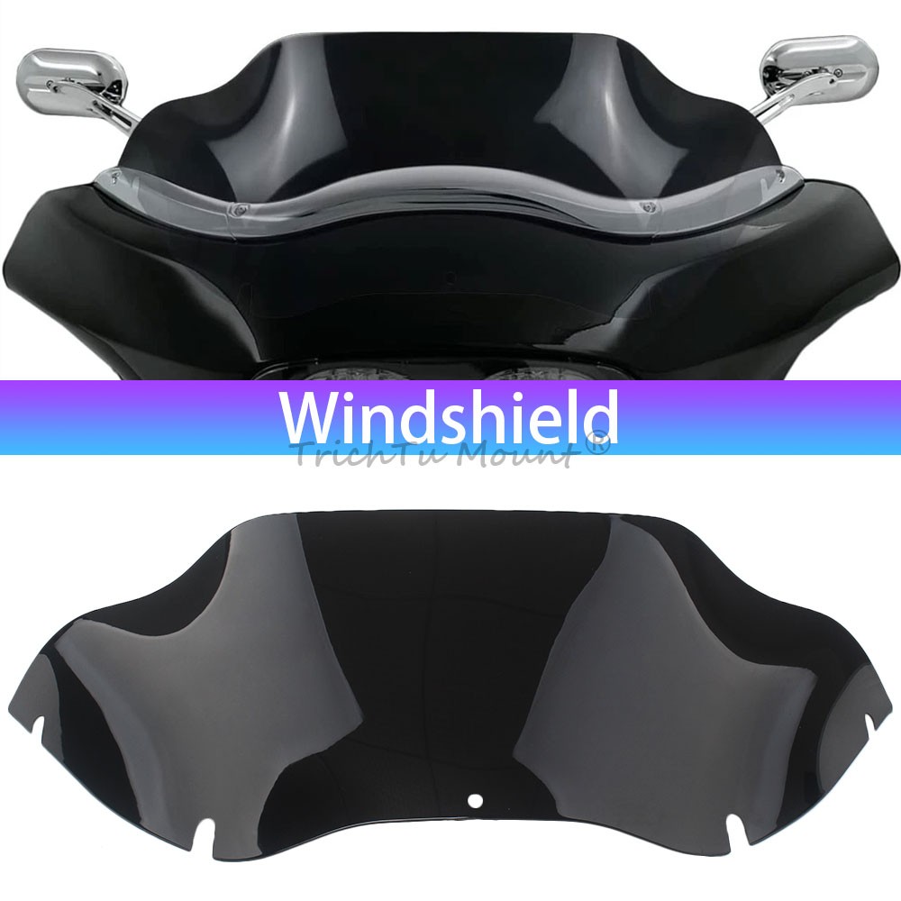 9.5" Black Windshield Windscreen For Touring Road Glide Custom FLTRX 2010–2013