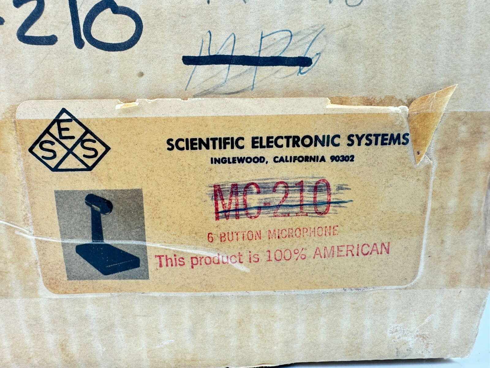 Scientific Electronic Systems SES MC-210 Omnidirectional Dynamic Desktop Mic