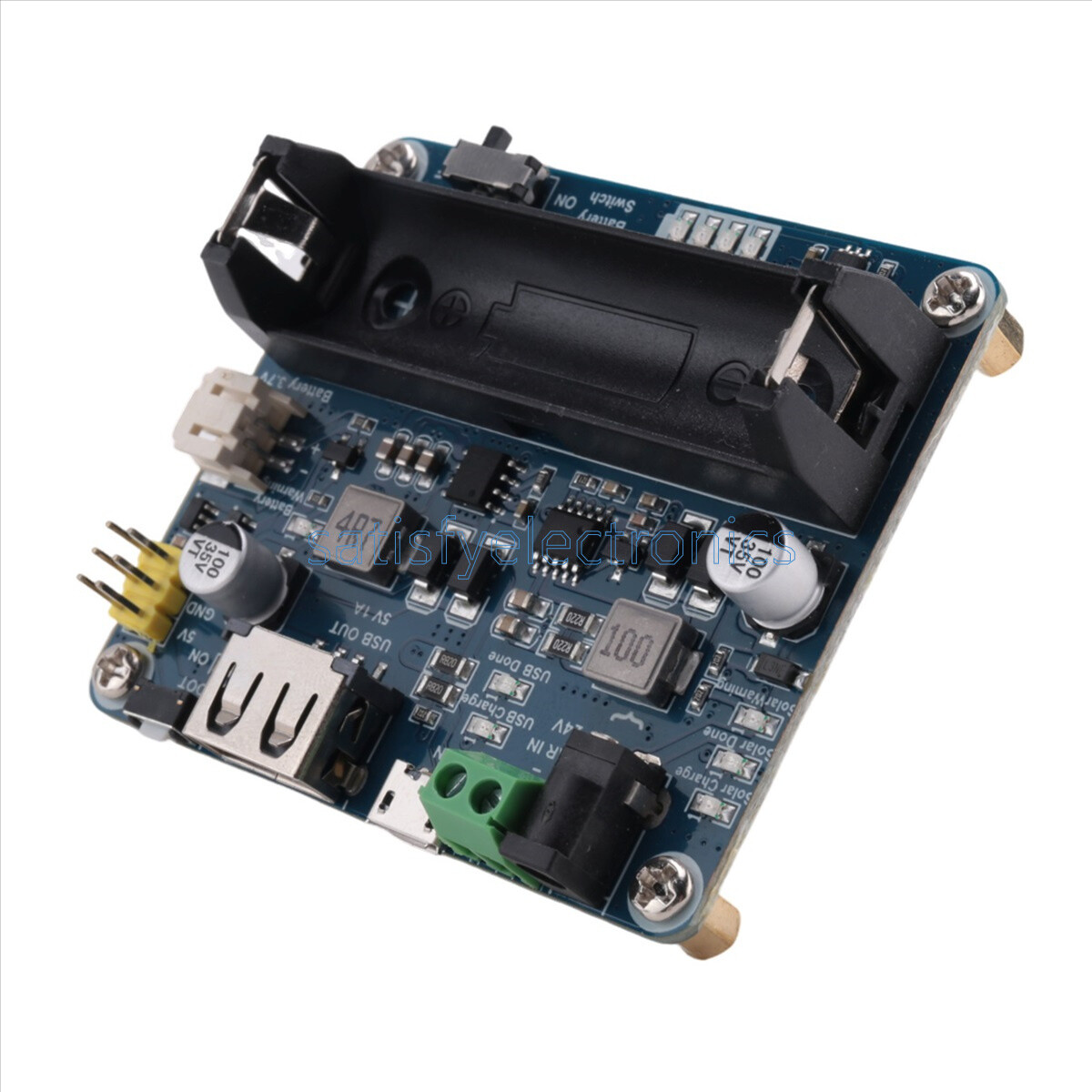 6~24V Solar Panel Power Management Module Support MPPT 850mAh Li-ion Battery NEW
