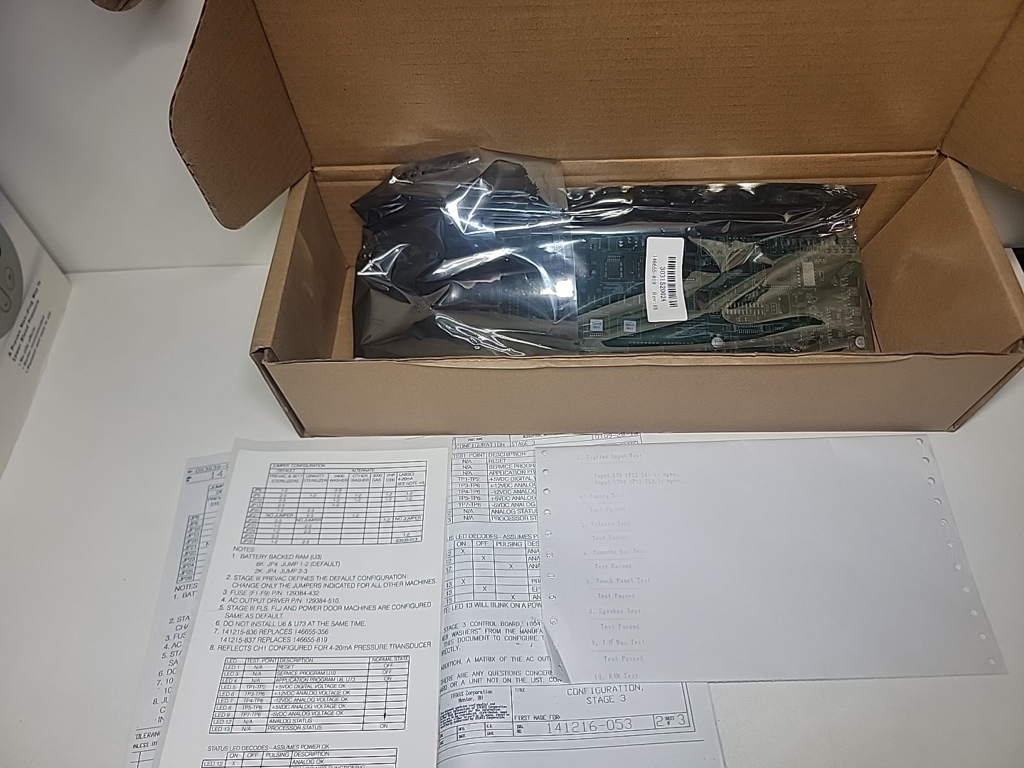 NEW STERIS Reliance 444 EAGLE 3000 STAGE 3 Control Board PN 146655-819 REV 7