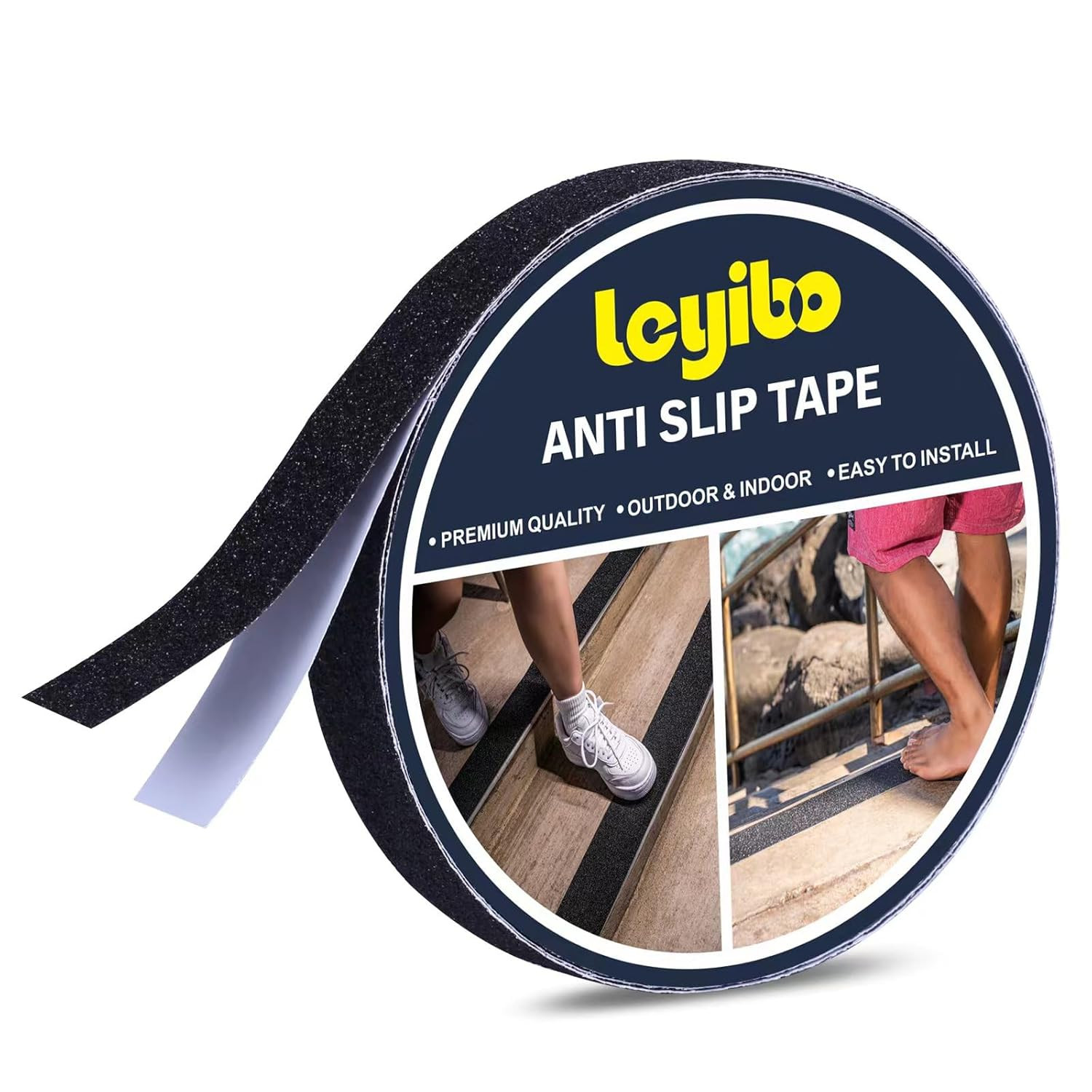 Anti Slip Tape, 1 Inch X 42 Ft Grip Tape for Stairs Outdoor/Indoor, Waterproof N
