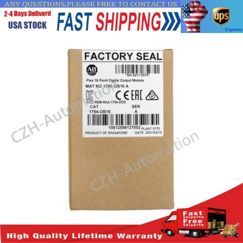 AB 1794-OB16 FLEX 16-Point Digital Output Module New Sealed PLC